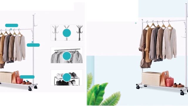 7 Напольная вешалка с Алиэкспресс AliExpress Floor hanger Крутые товары для дома из Китая смотреть онлайн