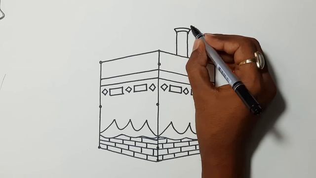 Kaaba Drawing Tutorial | How To Draw An Kaaba With 3×3 Dots Easy | কাবা শরীফ আর্ট | Art Video смотреть онлайн