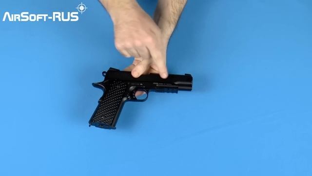 Страйкбольный пистолет KWC Colt 1911 смотреть онлайн