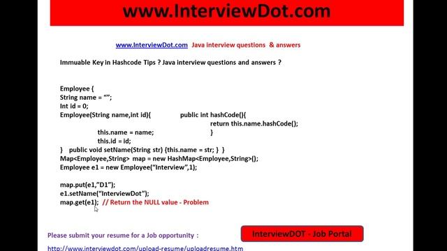 immutable key in hashmap what happens interview java question смотреть онлайн