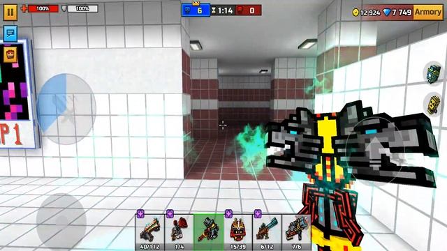 Triple Bite (Spend 1330 Gems) Damage Test & Review - Pixel Gun 3D смотреть онлайн