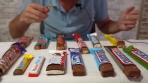 АСМР ASMR ШОКОЛАДНЫЕ БАТОНЧИКИ (KINDER, TWIX, SNICKERS, KITKAT, MARS, BOUNTY, NESQUIK) 먹방 МУКБАНГ