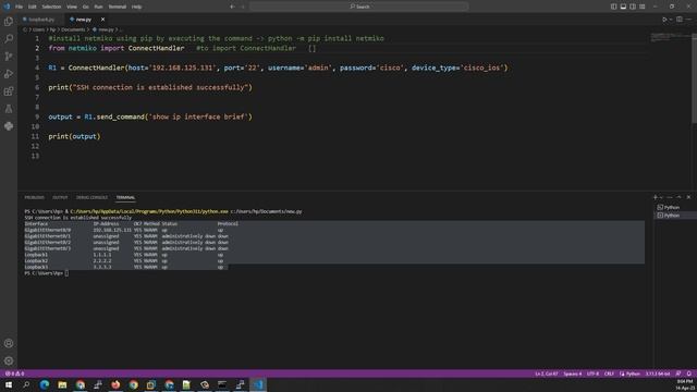 Day13 : Netmiko Explained | Netmiko Library python | Python for Network Engineers | Hindi смотреть онлайн