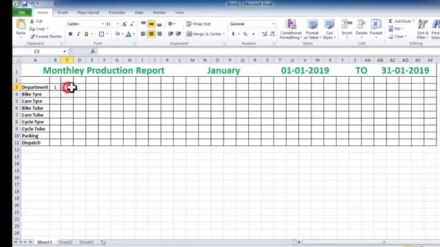 Monthly production Report Ms Excel смотреть онлайн