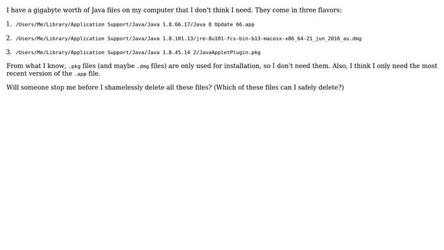 Okay to delete certain Java files on Mac? смотреть онлайн