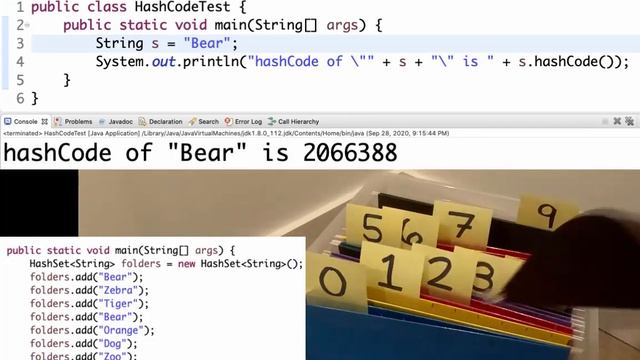 Java HashSet - How does HashSet use hashCode and equals? смотреть онлайн