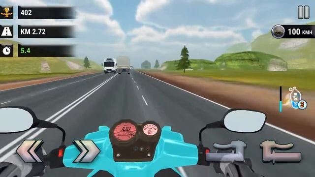 Highway Traffic Rider - 3D Bike Racing - Two Way - Android Gameplay смотреть онлайн