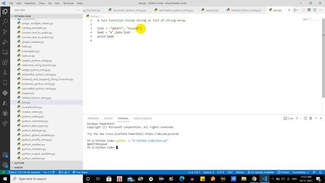 #join() Python String Function #33 #lingarajtechhub смотреть онлайн