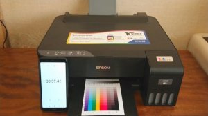 EPSON L1250 ecotank хронометраж времени фотопечати через Wi Fi на фотобумаге и обзор качества