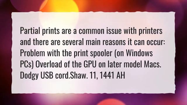Why is my HP printer only printing part of the page? смотреть онлайн