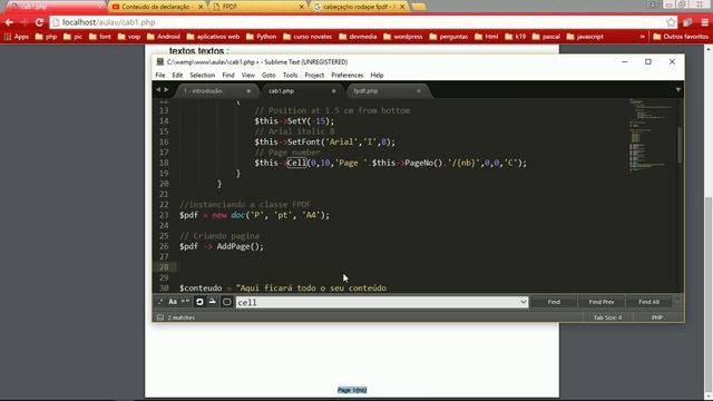 Gerando arquivo pdf com php, Rodapé смотреть онлайн