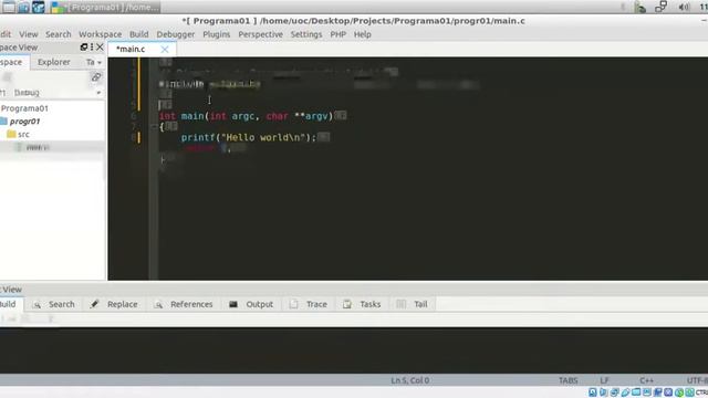 Programa Básico C con Codelite Oracle VM VirtualBox 0001 смотреть онлайн