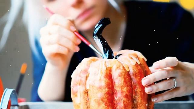 Красим тыквы своими руками на Хэллоуин ? смотреть онлайн