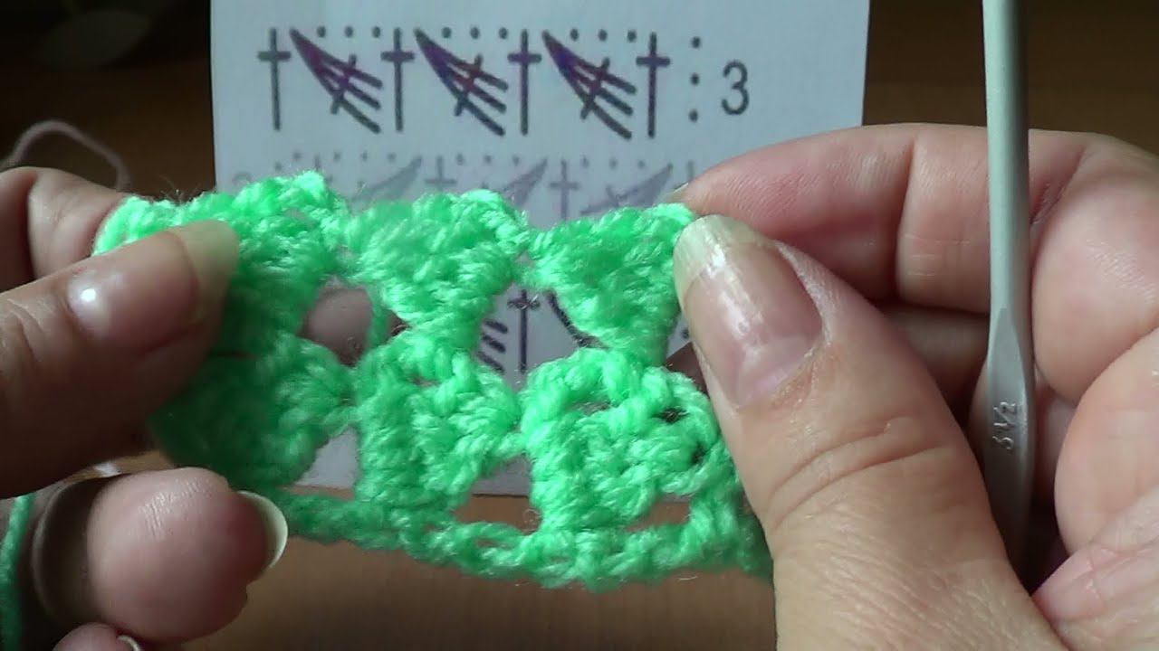 Узоры крючком. Узор из журнала Сабрина