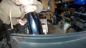 Как выправить вмятину на баке мотоцикла ,Рихтовка бензобака, как выровнять бак, Bend gas tank