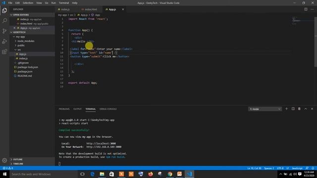 JSX in React JS | JSX VS HTML | Styling in JSX | Class in JSX | Varibale Referencing in JSX | PART- смотреть онлайн