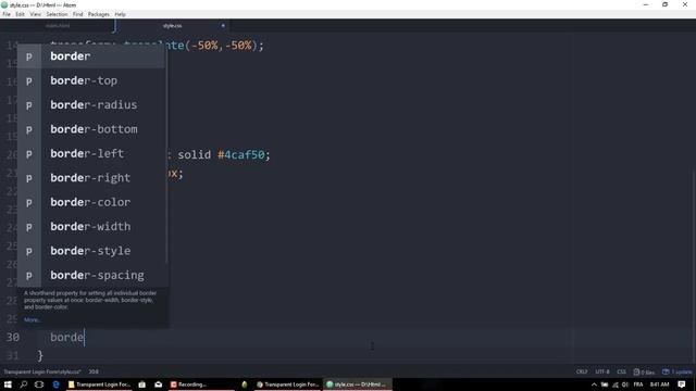 Amazing Transparent Login Form Just By Using HTML & CSS смотреть онлайн