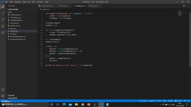 Mean, Median and Mode in Python | Statistics Part 1 | Supersonic Coder X ЯӨᑕKӨDΣ смотреть онлайн
