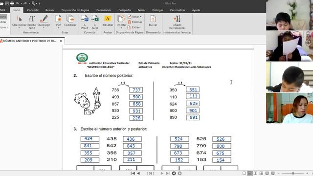 NÚMERO ANTERIOR Y POSTERIOR DE TRES CIFRAS смотреть онлайн