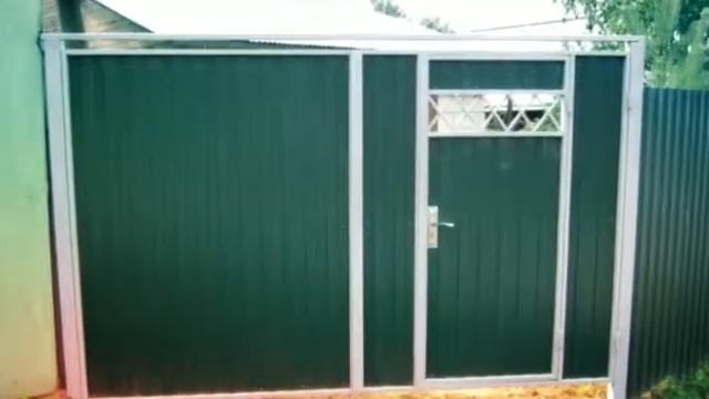 Ворота со встроенной калиткой смотреть онлайн