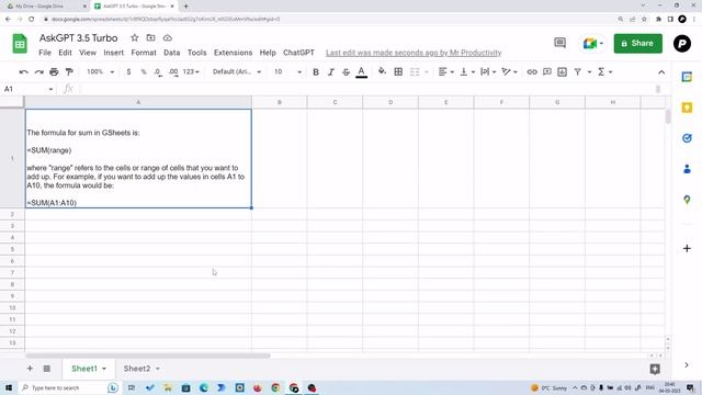 Forget Formulas: Use GPT-3.5 Turbo in Google Sheets ( Using ChatGPT API) смотреть онлайн