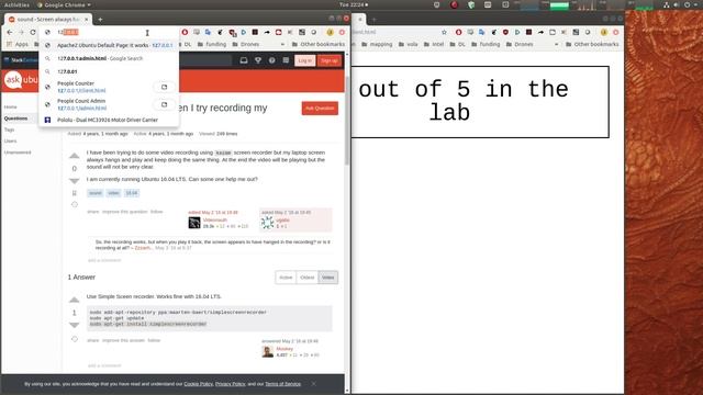 A Websocket Demo For A Person Counter