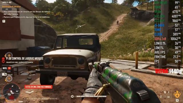Far Cry 6. GTX 1070 TI + i5-8400. ULTRA SETTINGS. 1080p,1440p, 4K. смотреть онлайн
