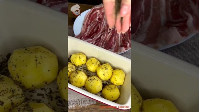 "Картошка, завернутая в объятия бекона, печеная до золотистой корочки" смотреть онлайн