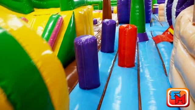 Надувной батут «Детский Мегапарк», размер 20х20х10 м. смотреть онлайн