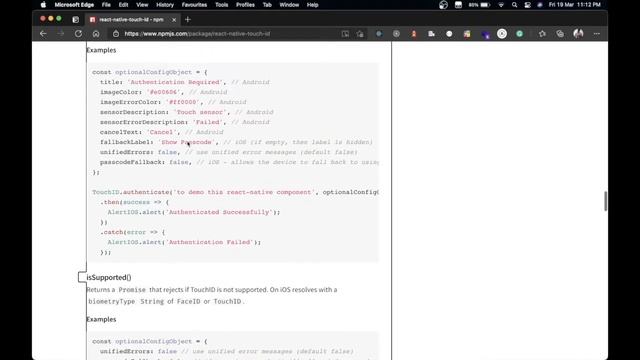 How to Implement Biometric in React Native | TouchID Authentication. смотреть онлайн