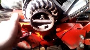 Снятие маховика мотоблок Крот мотокультиватор