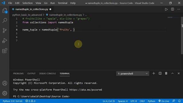 What is namedtuple in collections in python in Hindi - How to use it with example #57 смотреть онлайн