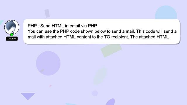 PHP : Send HTML in email via PHP смотреть онлайн