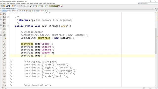 HashMap and HashSet in Java - 03 - HashSet смотреть онлайн