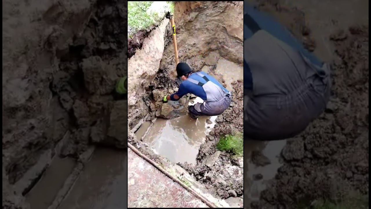 Вывод канализации к септику через плиточный фундамент смотреть онлайн