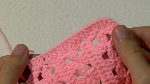 Плед крючком | Как связать детский плед крючком