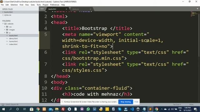 #codewithmehnaz|Bootstrap CSS Container & Row Class Tutorial in Hindi / Urdu |part -3 смотреть онлайн