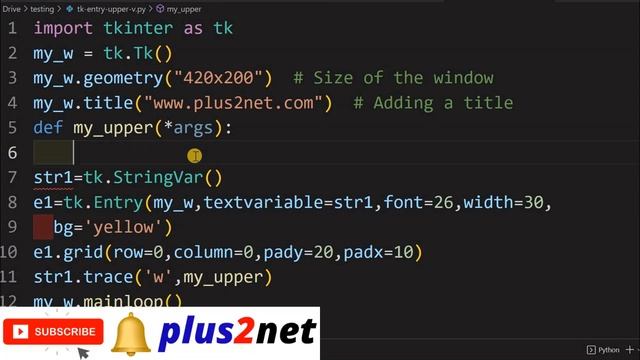 Tkinter Entry box data from lower case to Upper case and vice-versa as we type or instantly смотреть онлайн