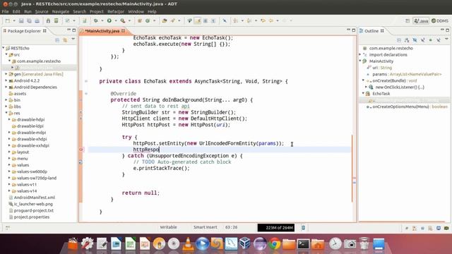 เขียน Mobile App เรียก REST API Echo смотреть онлайн