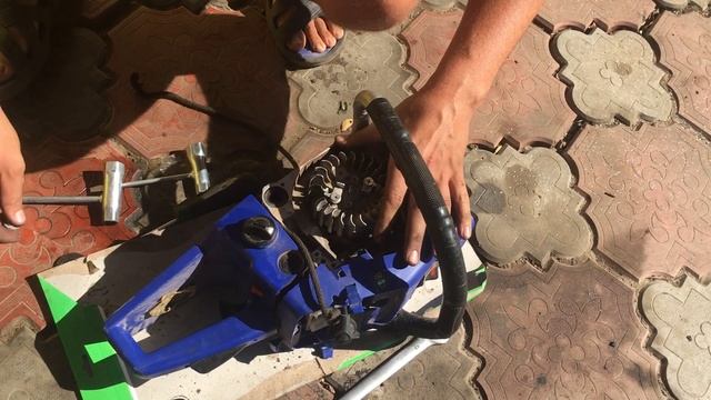 Замена масляного насос Бензопилы проверь смотреть онлайн