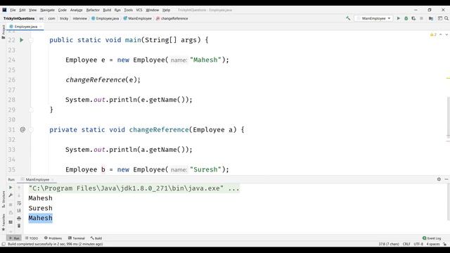 Tricky Interview Question | Is Java Pass By Value Or Pass By Reference смотреть онлайн