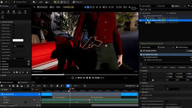 UE5 Tutorial: Attaching objects to characters in Level Sequence for animations смотреть онлайн