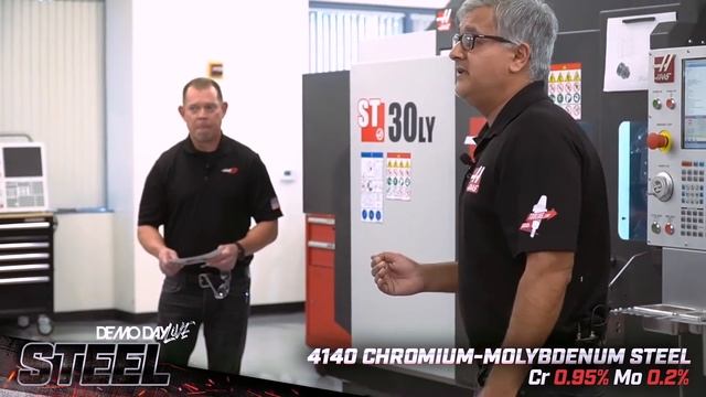 Haas ST-30LY Turning Steel - Demo Day Live Focus Video - Haas Automation, Inc.