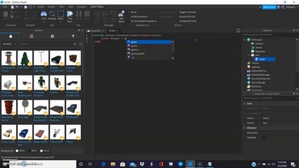 How to make a kick script in (roblox)
