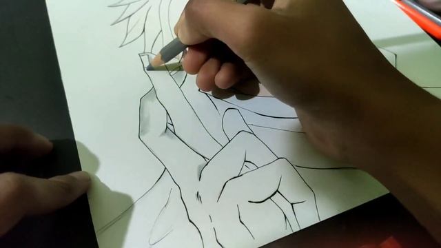 Drawing Gojo Satoru|Jujutsu Kaisen| step by step смотреть онлайн