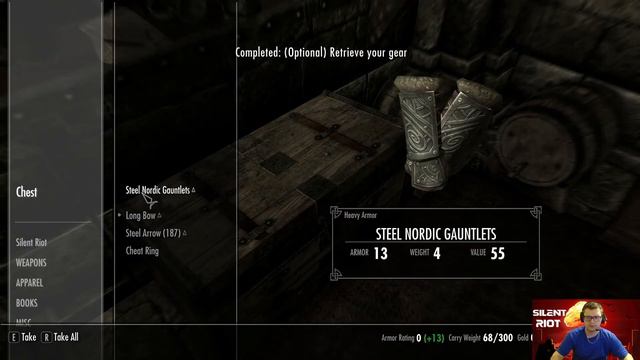Skyrim Gameplay, Pt.5 (Run through W/ Cheat Ring) смотреть онлайн