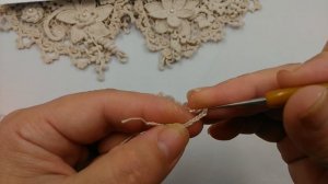 4ч МК воротничка Изысканная Винтажность от Котельниковой Натальи. Ирландское кружево вязание крючком