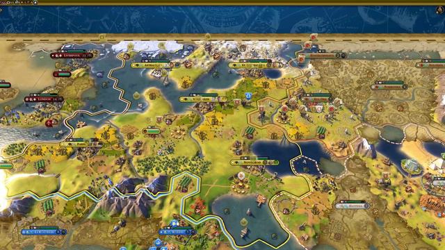 Civilization 6 Rise & Fall (Civ VI) - 3440x1440 - Ultra Settings - UltraWide Gameplay - GTX 1080ti смотреть онлайн