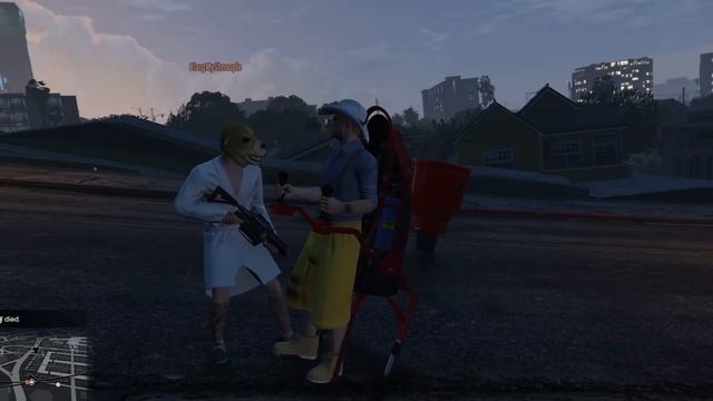 GTA 5 but a hacker joined our lobby смотреть онлайн