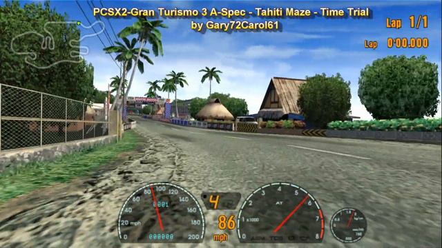 Gran Turismo 3 A-Spec Tahiti Maze Time Trial 1080P PCSX2 Emulator смотреть онлайн